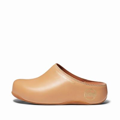 Fitflop Shuv Limited Edition Leather - Clogs Damen - Beige (AWZ250694)